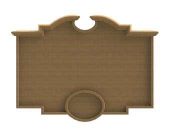 3D rail sign panels 2 STL FILES for 3D CNC carving