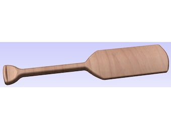3D paddle STL FILE for 3D CNC carving (paddle only)