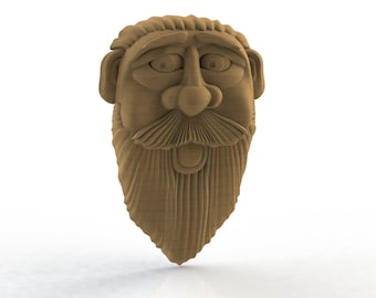 3D face 1 STL FILE for 3D CNC carving