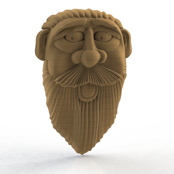 3D face 1 STL FILE for 3D CNC carving