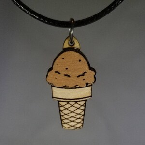 Ice Cream Cone Necklace - single scoop!