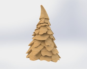 3D evergreen trees STL FILES for 3D CNC carving