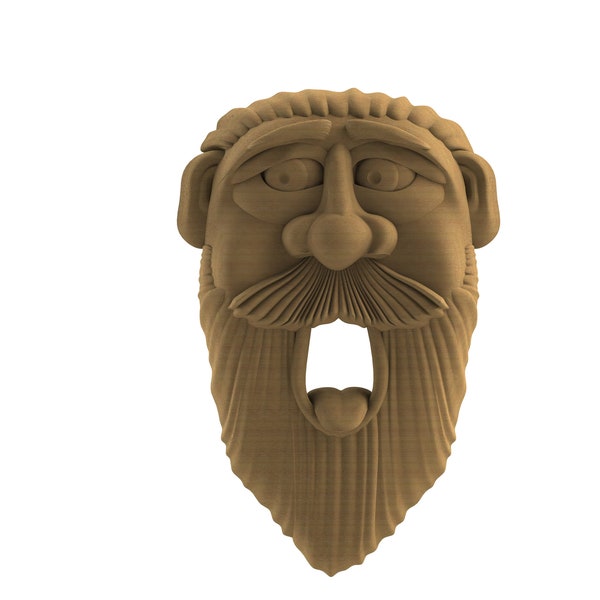 3D face 1 birdhouse front STL FILE for 3D CNC carving