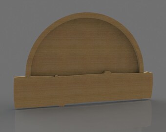 3D ribbon sign panels 2 STL FILES for 3D CNC carving