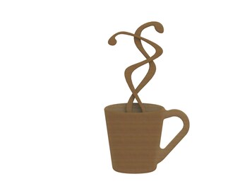 3D coffee lovers STL FILES for 3D CNC carving