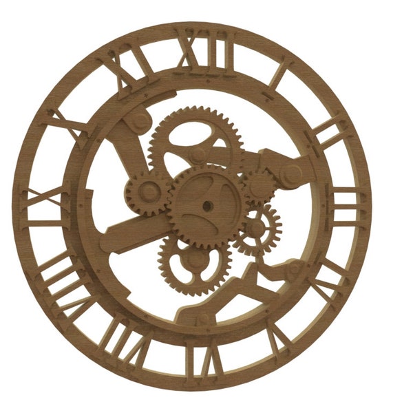 Moving Gears Clock Etsy