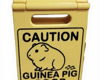 Guinea pig poop sign