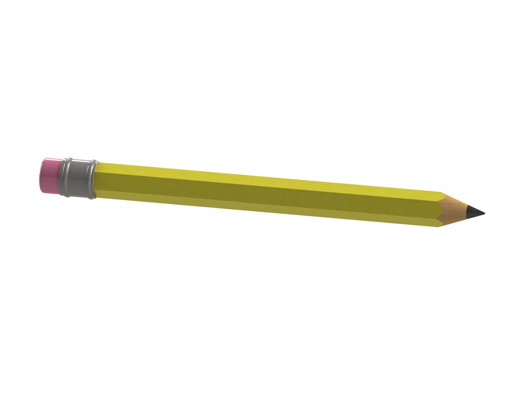 3D Pencil Crayon and Paint Brush STL FILES for 3D CNC - Etsy