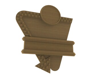 3D 50's style diner signs STL FILES for 3D CNC carving