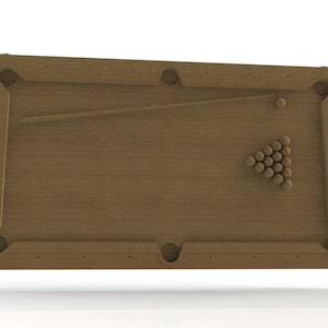 3D pool table sign panels STL FILES for 3D CNC carving