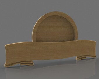 3D ribbon sign panels 3 (12 files) -  STL FILES for 3D CNC carving
