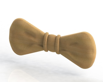 3D bowtie STL FILES for 3D CNC carving