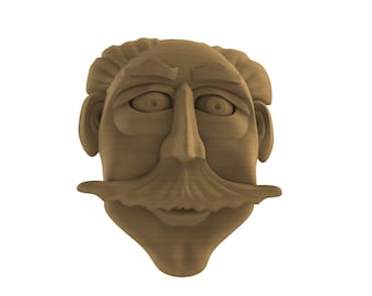 3D face 2 STL FILE for 3D CNC carving