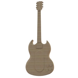 3D guitar 2 bottle opener base STL FILE for 3D CNC carving