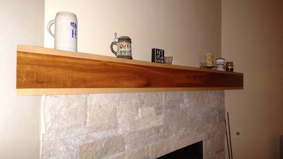 Solid Cherrry And Maple Fireplace Mantel Etsy