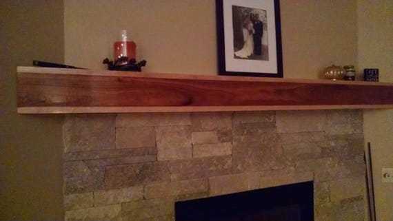 Solid Cherrry And Maple Fireplace Mantel Etsy