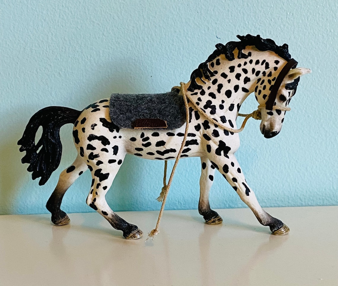 Schleich Horse Western Saddle Pad & Bosal Bridle Etsy