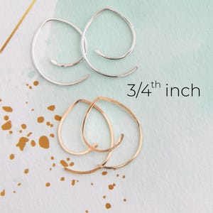 Small Sterling Silver and Gold Earrings Silver Gold  Hoops Tiny Gold and Silver Hoops Sterling Silver Hoop Huggies Earrings Modern Hoops USA