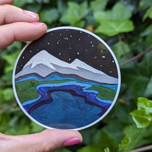Sawtooth Mountain Sticker für Stanley Cup Mountain Cooler Sticker für Wasserflasche Sticker Mountain Sticker Pack für Granola Girl Sticker