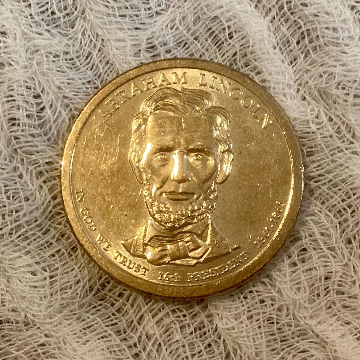 Abraham Lincoln 16th President 1861-1865 Gold Color Dollar Coin - Etsy