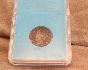Coin, V Nickel 1897 American 5 cent