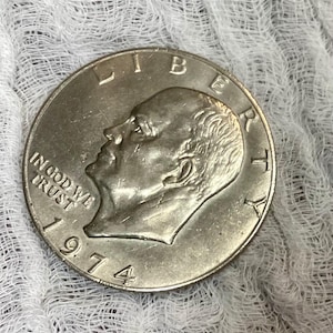 1974 Liberty Eisenhower one dollar coin