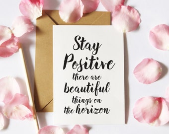 Stay Positive, Daughter Printable, Printable Card Her, Uplifting Card Her, Happy Card Daughter, Confidence For Her,  Digital Download