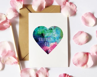 Valentine's Card Downloads, Printable Card, Card for Girlfriend, Valentine Card Her, Digital Download, Instant Download