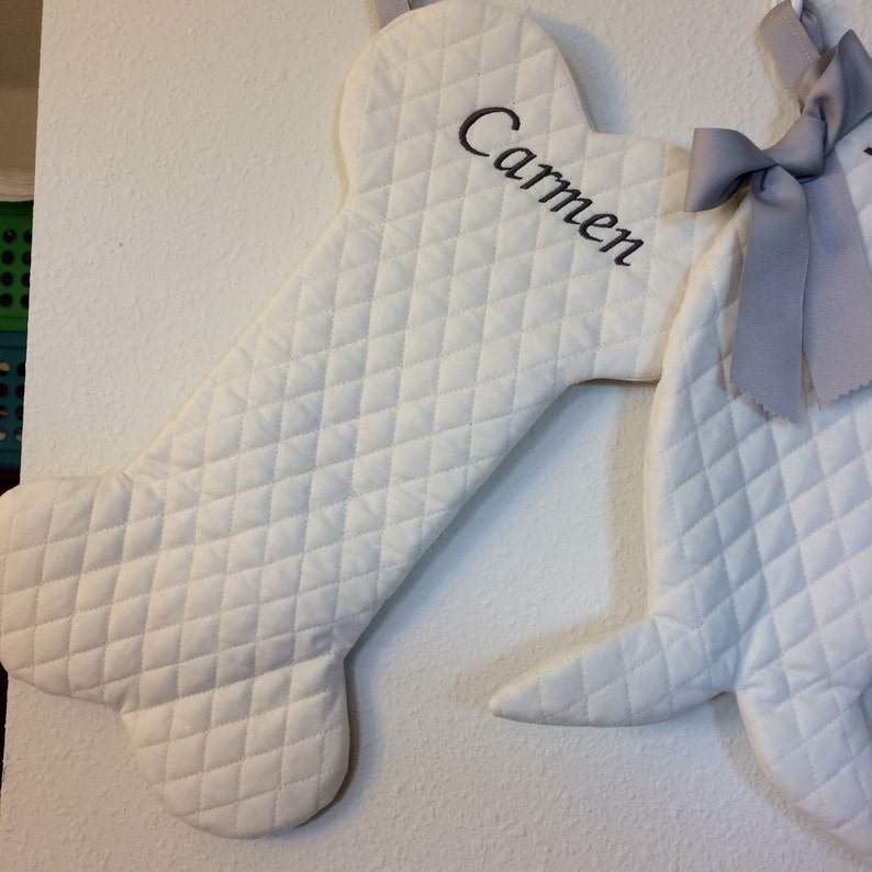 Handmade and Fully Lined Dog Bone Christmas Stocking