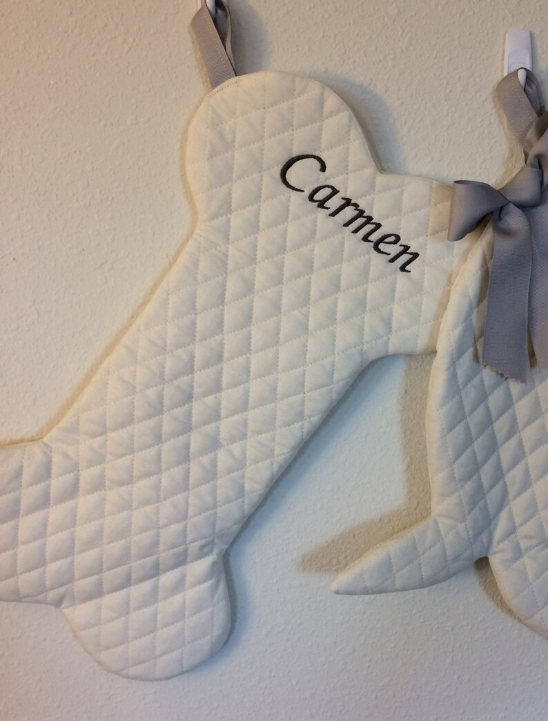 Handmade and Fully Lined Dog Bone Christmas Stocking