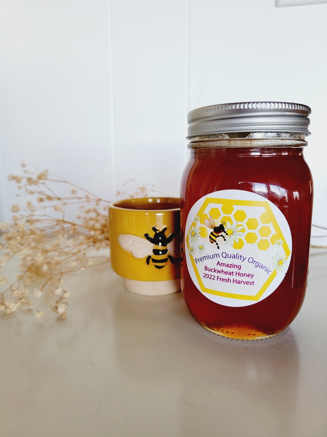 Buckwheat Honey, Organic Local California Honey, Raw Etsy