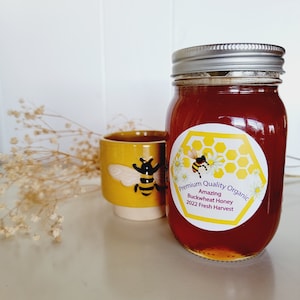 Buckwheat Honey, Organic Local California Honey, Raw