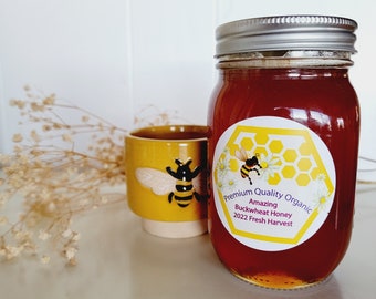 Buckwheat Honey, Organic Local California Honey, Raw