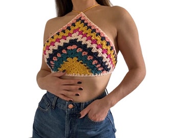 Rhiannon Halter Top Crochet Pattern