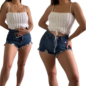 Everlie Crop Top Crochet Top