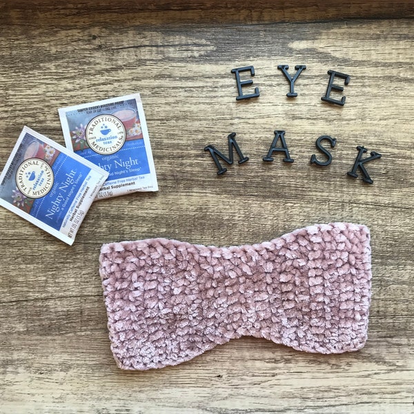 Crochet Velvet Eye Mask Pattern