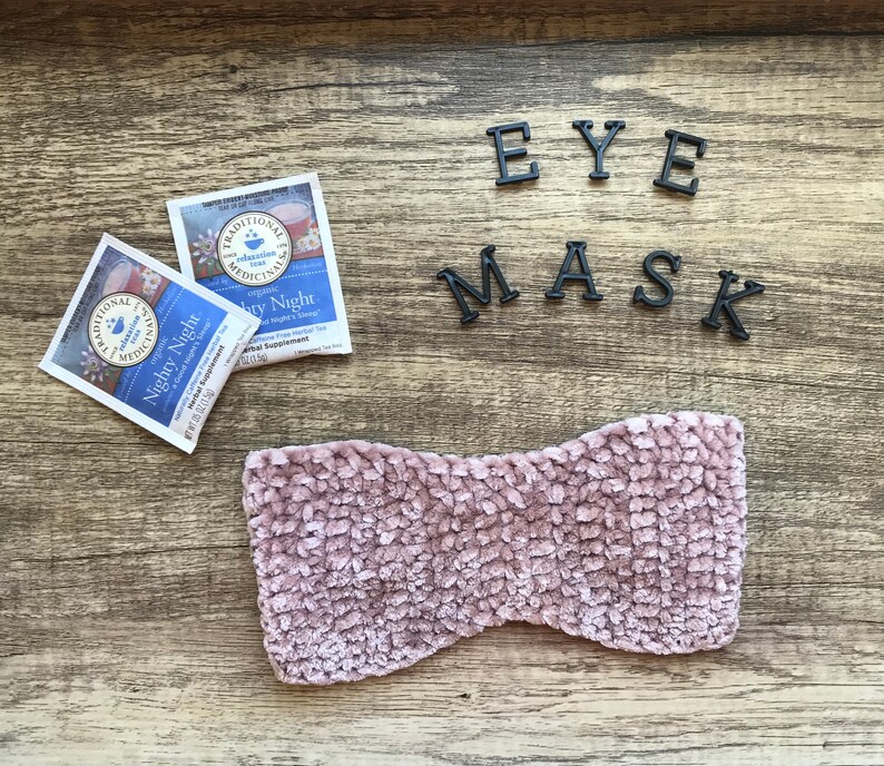 Crochet Velvet Eye Mask Pattern Etsy