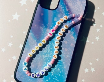 Beaded Phone Charm Strap / Ask Me About My Small Business