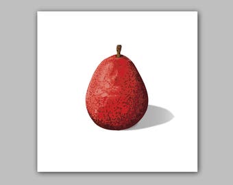 Red Anjou Pear - Still Life