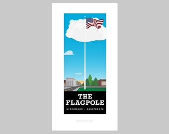 The Flagpole print