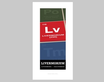 Livermorium print