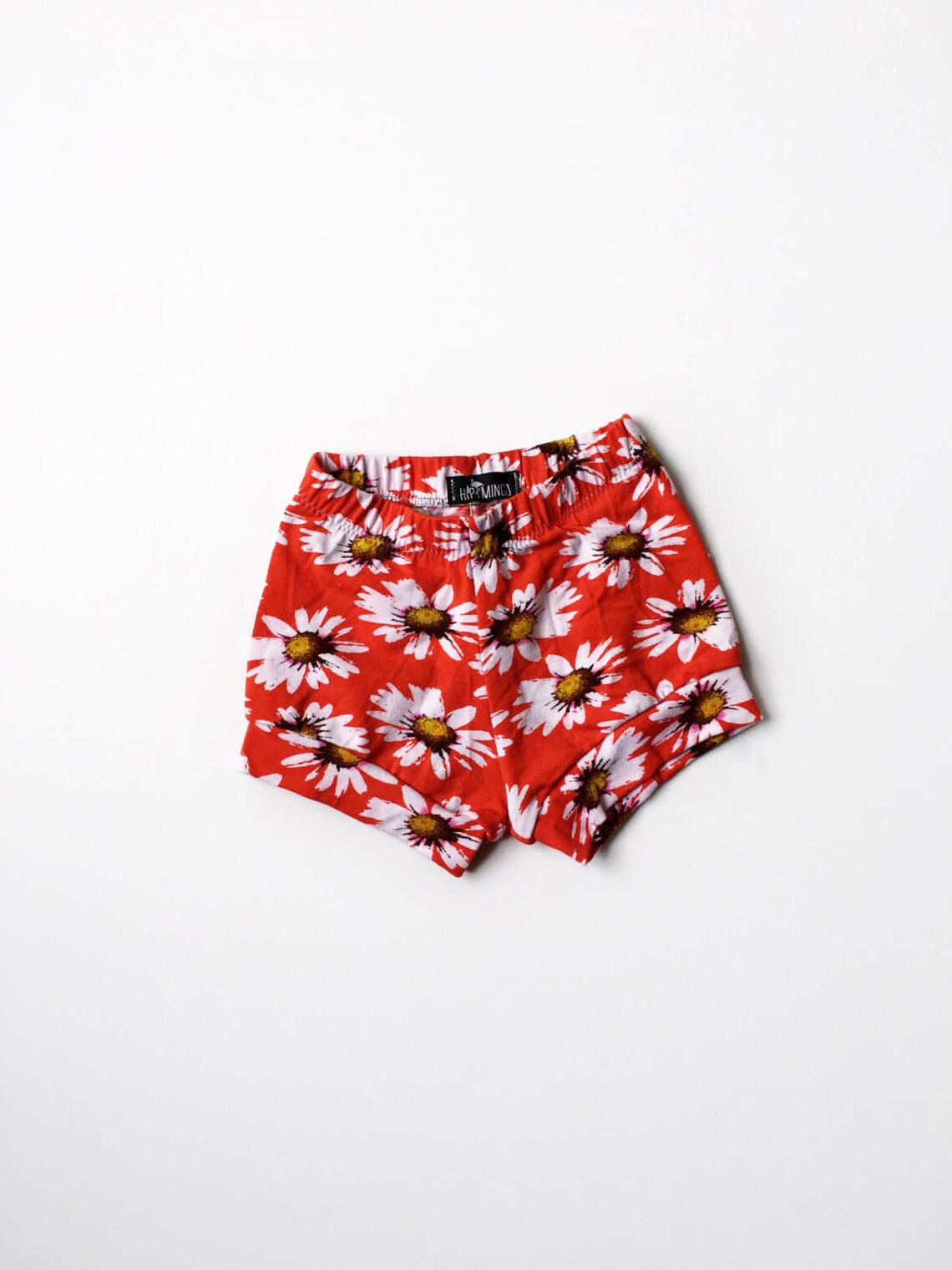 Baby Girl Daisy Shorts Red Toddler Floral Shorties Girl Etsy
