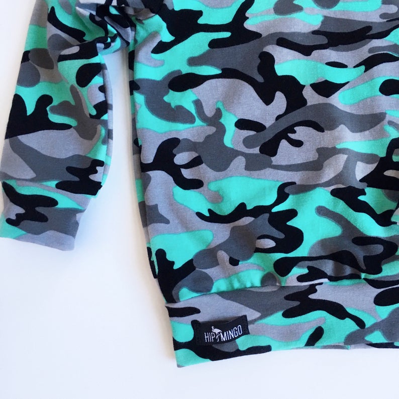 baby shower gift cool boy clothes baby hoodie camo baby gift toddler mint and gray camouflage hooded shirt baby camo hoodie