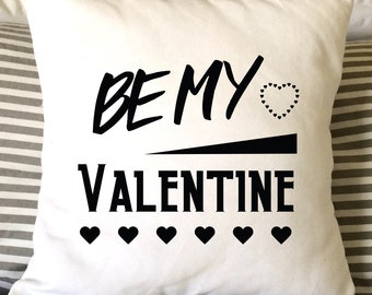 Valentine Pillow, Be Mine Pillow, Love Pillow, Throw Pillow, Decorative Pillow, Whimsical Pillow, 16x16