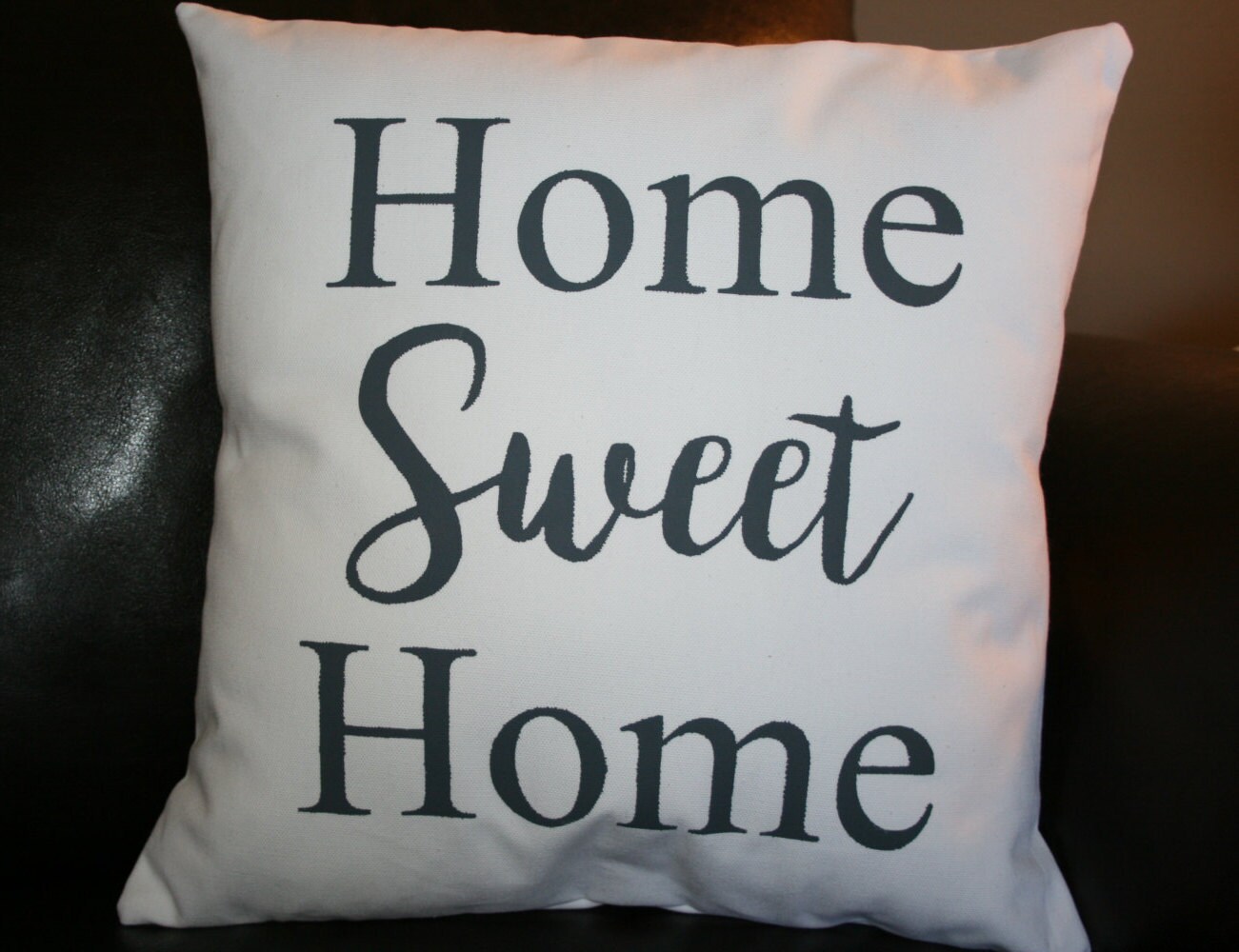 Home Sweet Home Decorative Throw Pillow Pick Your Color Etsy
