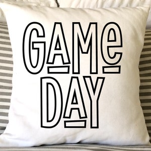 Game Day Pillow, Football Pillow, Sport Pillow, Team Pillow, Teen Pillow, Child Pillow, Decorative Pillow, Throw Pillow, 16x16, Baseball