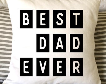 Father's Day Pillow, Father's Day Gift, Grandpa Pillow, Burlap Pillow, Decorative Pillow,  16x16 Pillow, Throw Pillow,