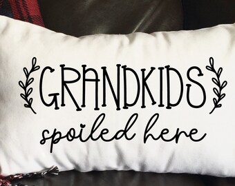 Grandma Pillow, Grandparents Pillow, Grandma Gift, Mother's Day Pillow, Grandkids  Decorative Pillow,  12x16 Pillow, Throw Pillow,