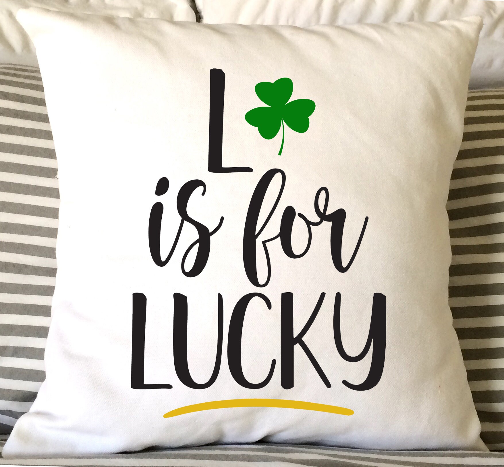 Decorative Pillows Home & Living 16x16 Pillow Shamrock Pillow Patrick's Day  Pillow Decorative Throw Pillow Irish Today Lucky Pillow St House Warming  Gift Home Décor