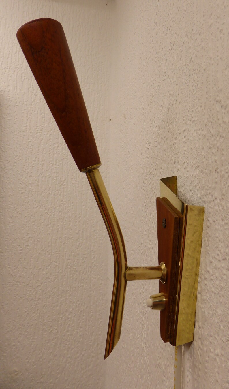 Beleuchtung D U00e4nische Wand Wandlampen Paar Teak Messing Haus